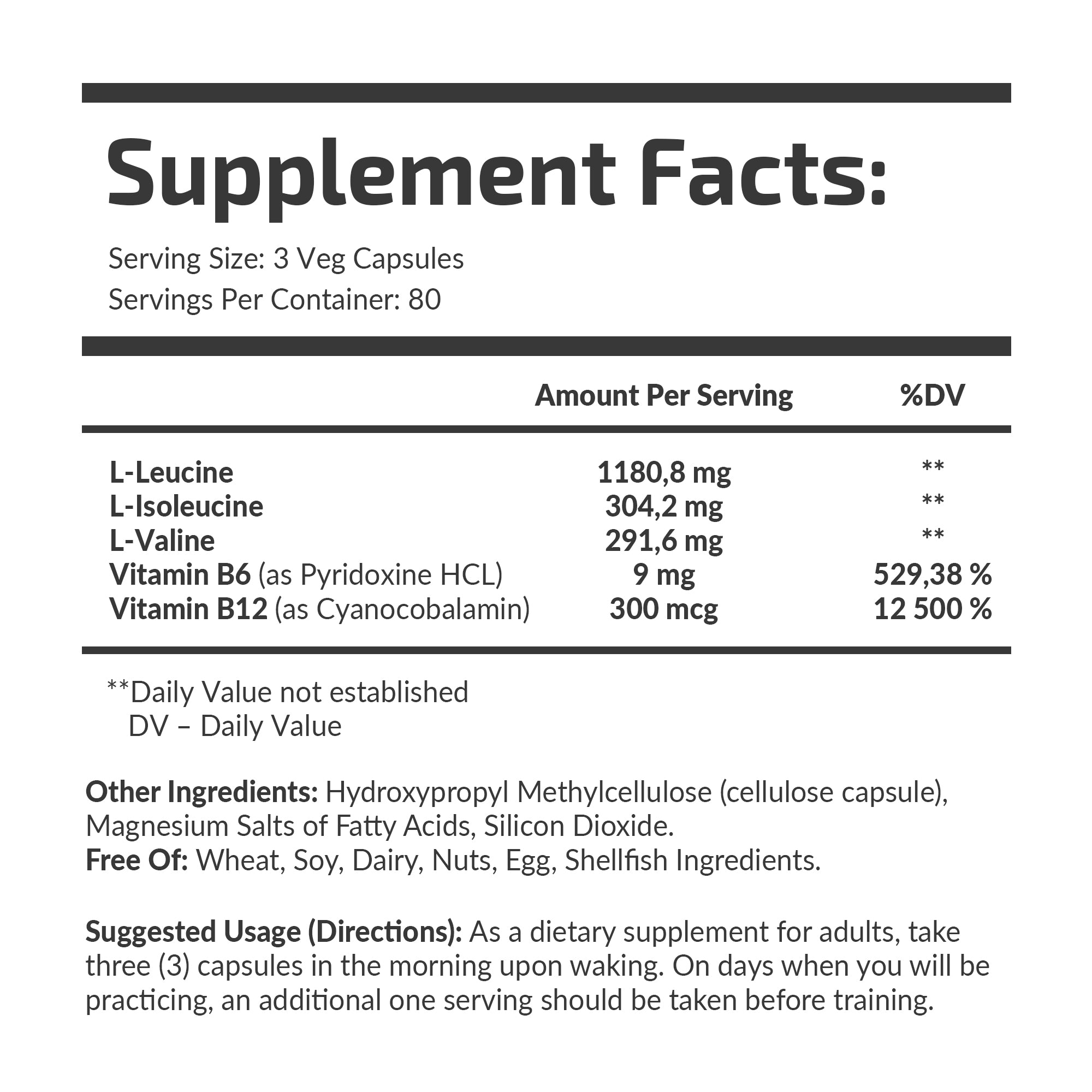Amino-Up with B6 and B12 600 mg