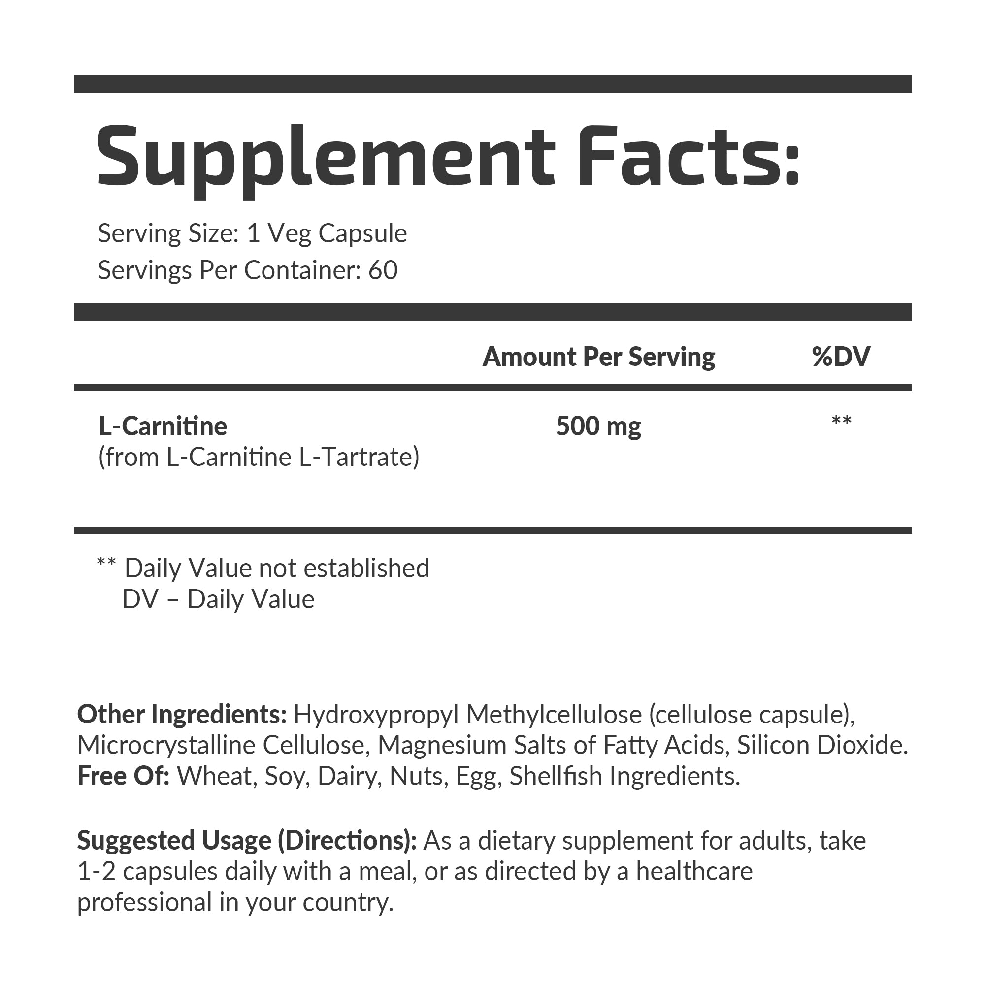 L-Karnityna 500 mg