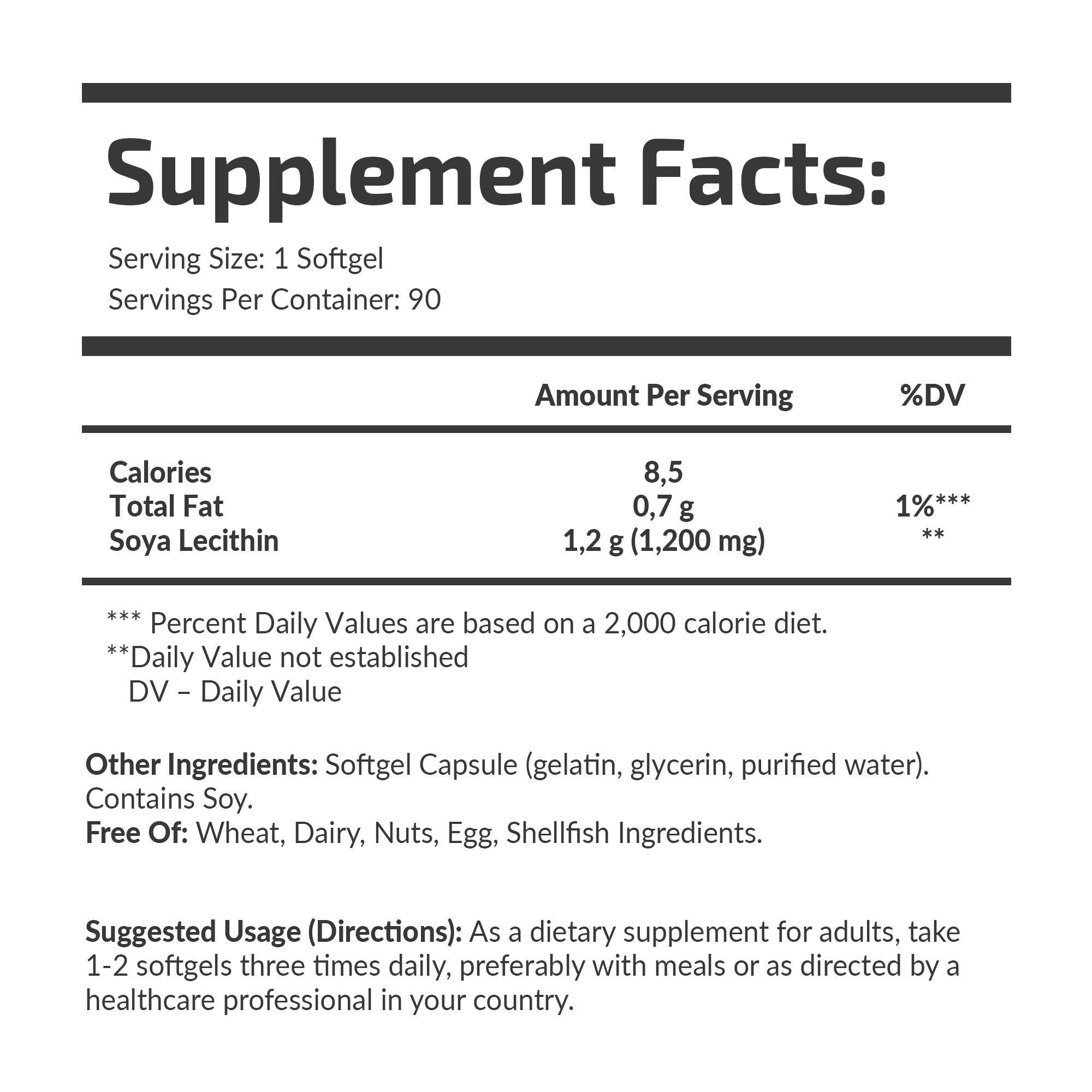 Lecytyna 1200 mg