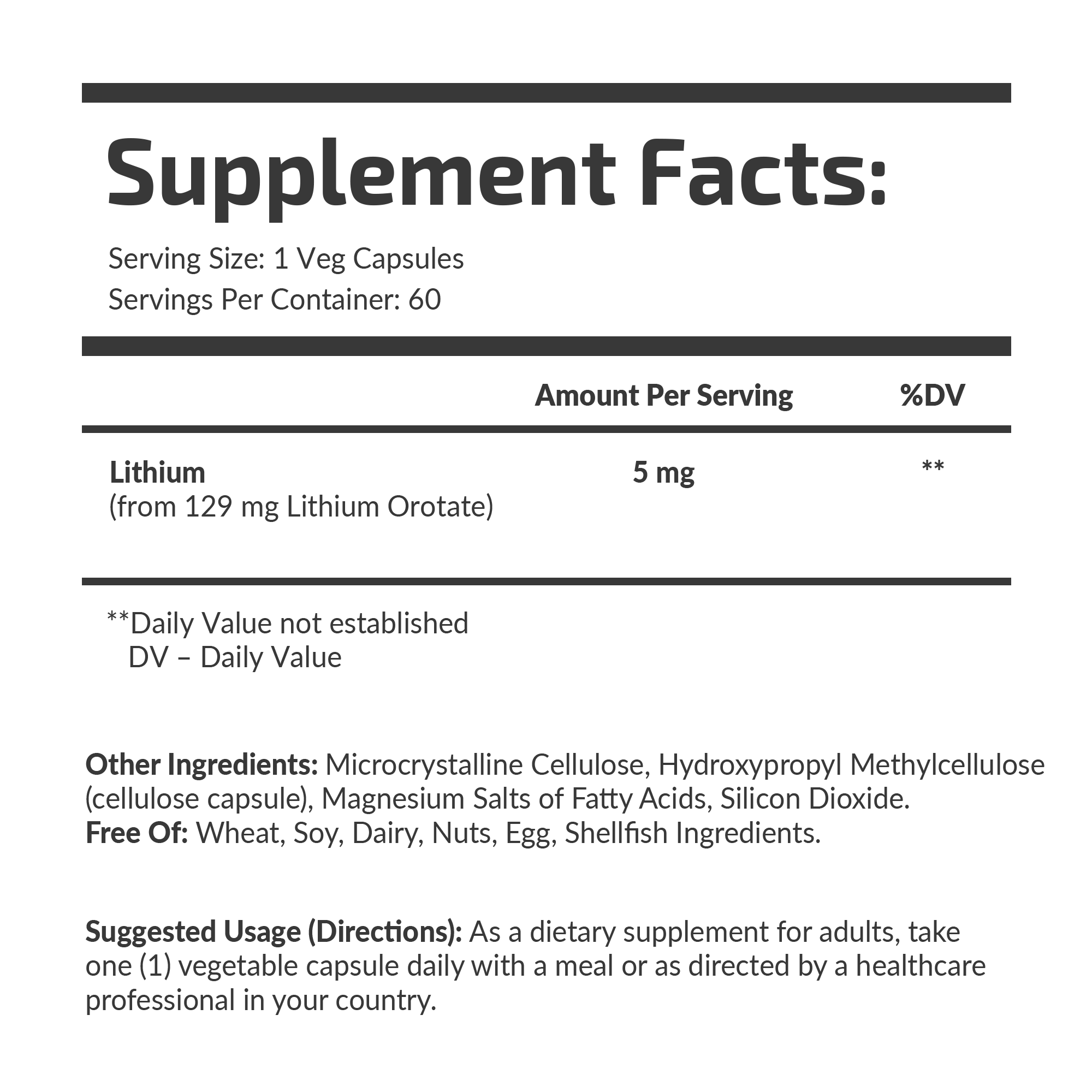 LITHIUMOROTAT 5 mg