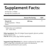 Vitamin K2 (MK-7) 200 mcg