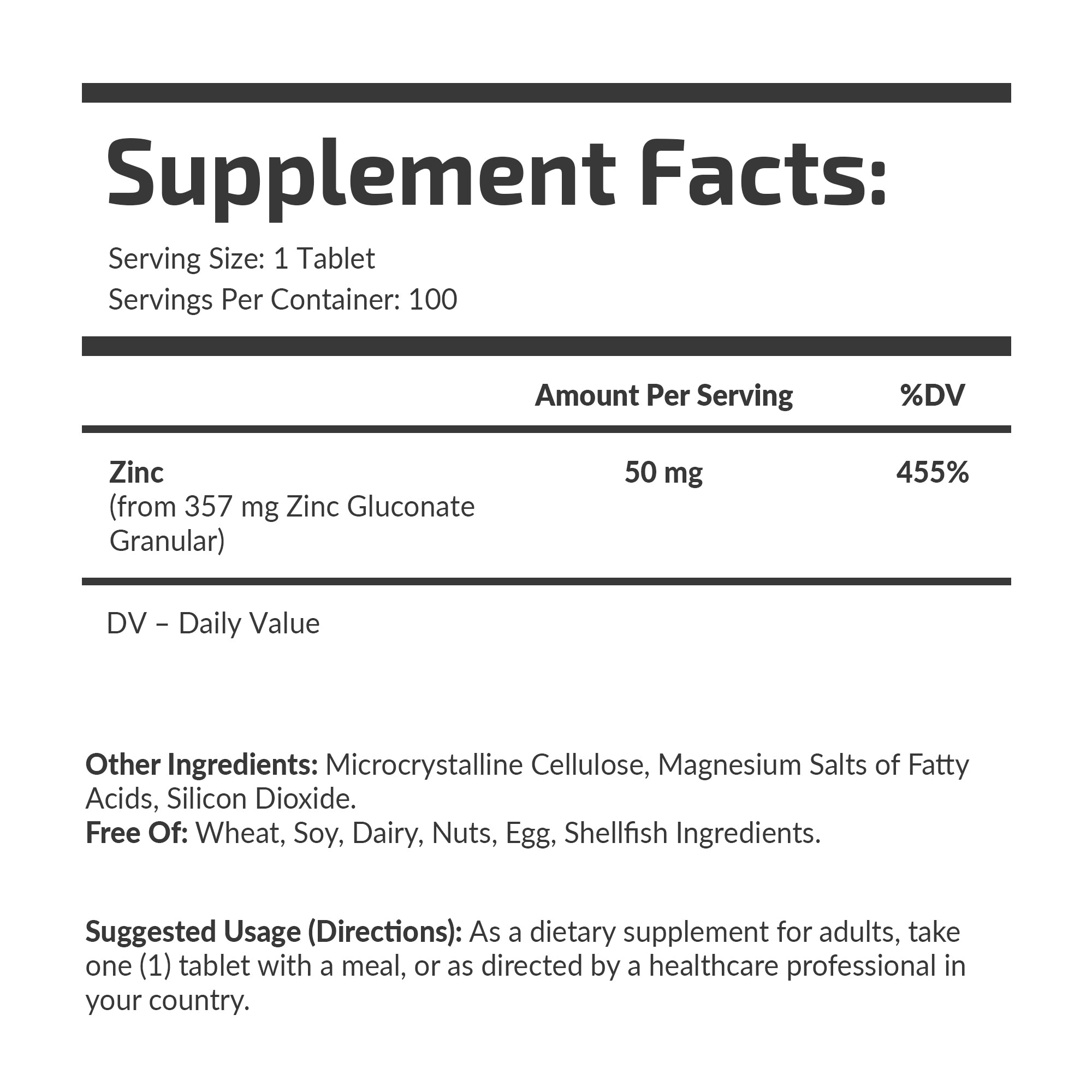 Zinkgluconat 50 mg