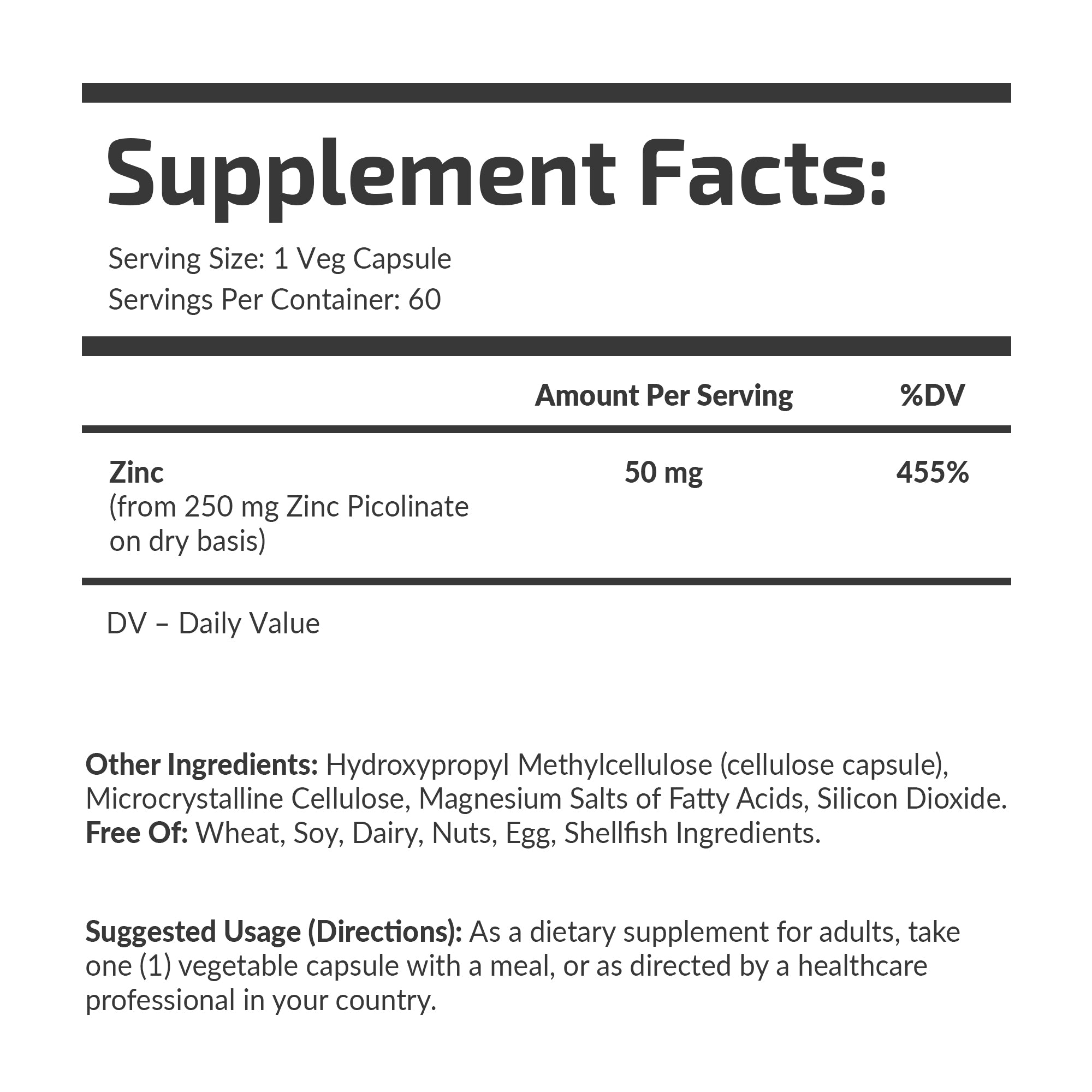 Zinkpicolinat 50 mg