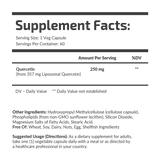 KWERCETYNA LIPOSOMALNA 250 mg