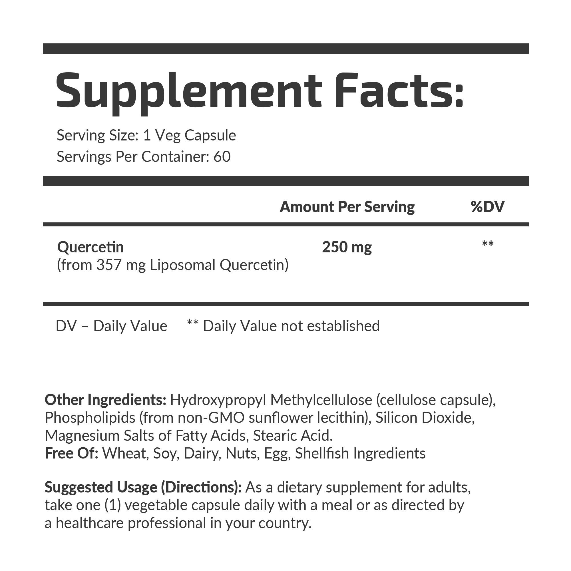 KWERCETYNA LIPOSOMALNA 250 mg