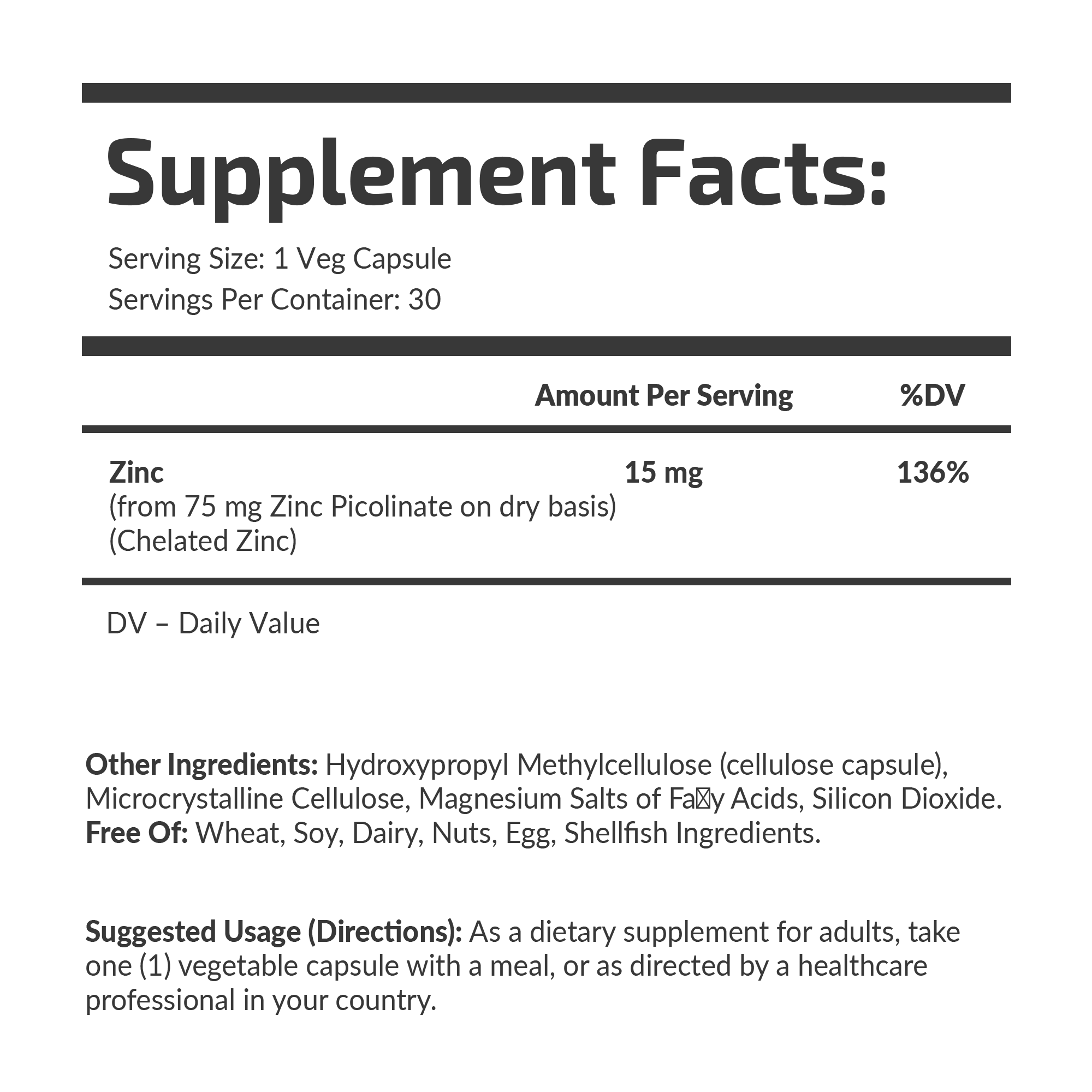ZINKPIKOLINAT 15 mg